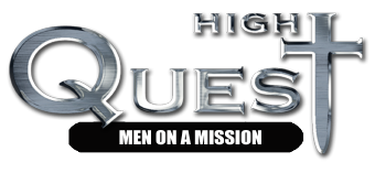 High Quest Men on a Mission the T in Quest is an iron cross